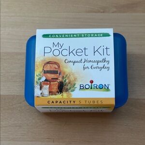 Blue Pocket Storage Box For Homeopathic Pellet Tubes